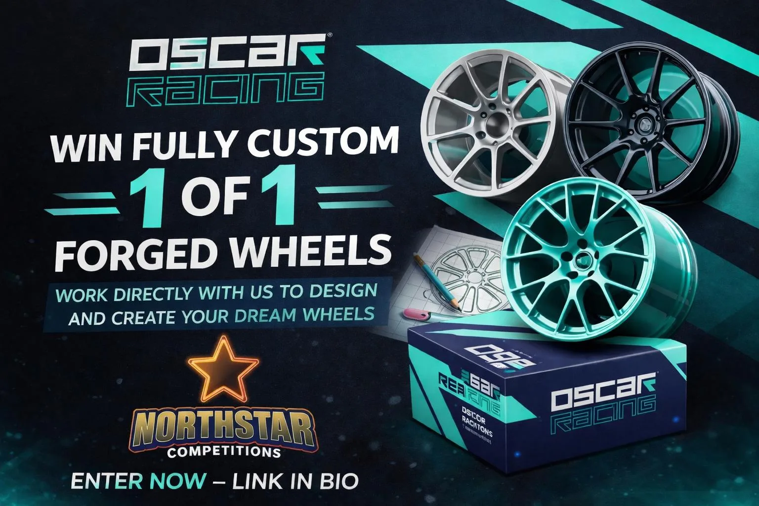 WIN 1-of-1 Custom Forged Wheels (£1,500) + £250 site credit